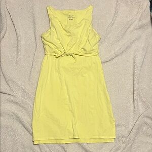 Pact Yellow Mini Dress